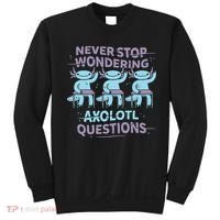 Never Stop Wondering Axolotl Questions Sweatshirt thumb 0