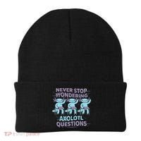 Never Stop Wondering Axolotl Questions Beanie thumb 0
