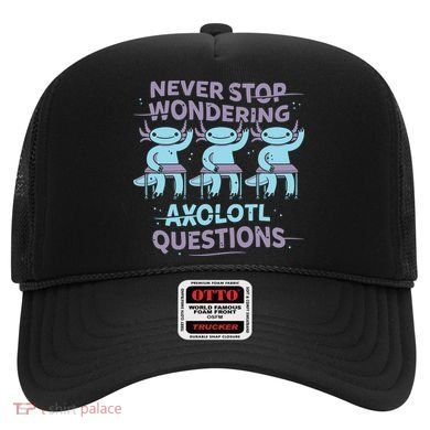 Never Stop Wondering Axolotl Questions Hat