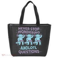 Never Stop Wondering Axolotl Questions Tote Bag thumb 0