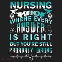 Nursing School Where Every Answer Is Right But You're Still Probably Wrong Tumbler thumb 3