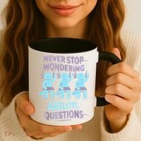 Never Stop Wondering AXOLOTL QUESTIONS For Axolotl Lovers Coffee Mug thumb 3