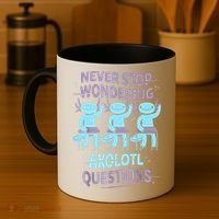 Never Stop Wondering AXOLOTL QUESTIONS For Axolotl Lovers Coffee Mug thumb 4