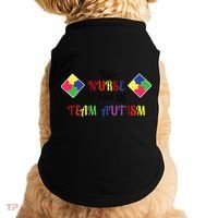 Nurse Team Autism Awareness Doggie Tank thumb 0