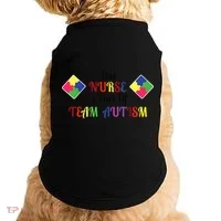 Nurse Team Autism Awareness Doggie Tank thumb 0