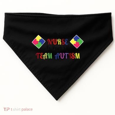 Nurse Team Autism Awareness USA-Made Doggie Bandana