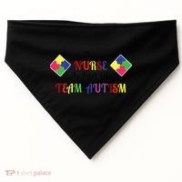 Nurse Team Autism Awareness USA-Made Doggie Bandana thumb 0