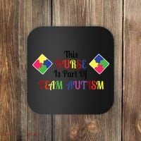 Nurse Team Autism Awareness Coaster thumb 0