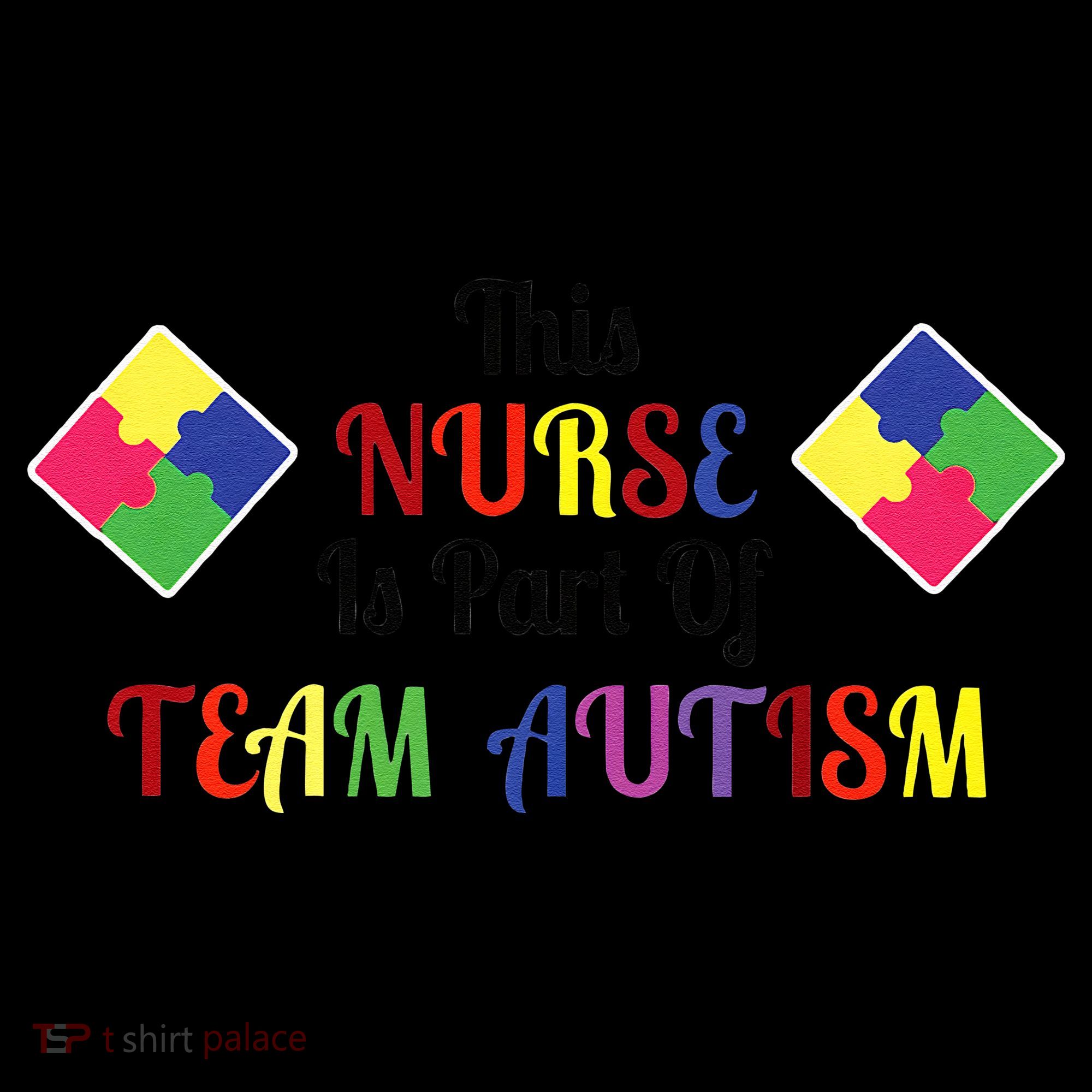 Nurse Team Autism Awareness Coaster