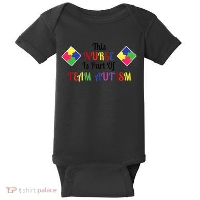 Nurse Team Autism Awareness Baby Bodysuit