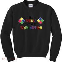 Nurse Team Autism Awareness Kids Sweatshirt thumb 0