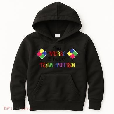 Nurse Team Autism Awareness Kids Hoodie