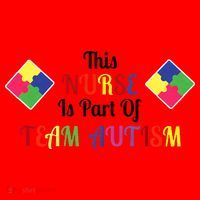 Nurse Team Autism Awareness Santa Hat thumb 1