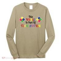 Nurse Team Autism Awareness Long Sleeve Shirt thumb 0
