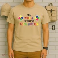 Nurse Team Autism Awareness T-Shirt thumb 6