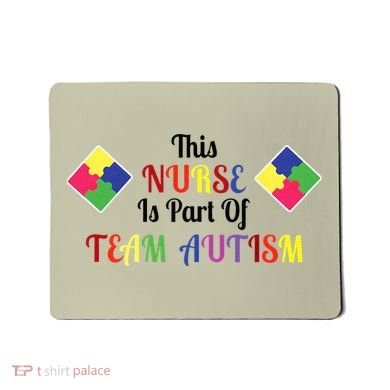 Nurse Team Autism Awareness Mousepad