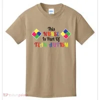 Nurse Team Autism Awareness Kids T-Shirt thumb 0
