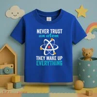Never Trust An Atom They Make Up Everything Funny Science Cool Gift Toddler T-Shirt thumb 3