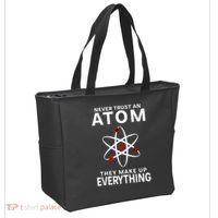 Never Trust An Atom They Make Up Everything Science Teacher Tote Bag thumb 2