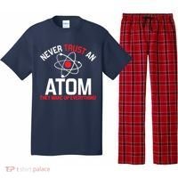 Never Trust An Atom Adult Humor Science Pajama Set thumb 0