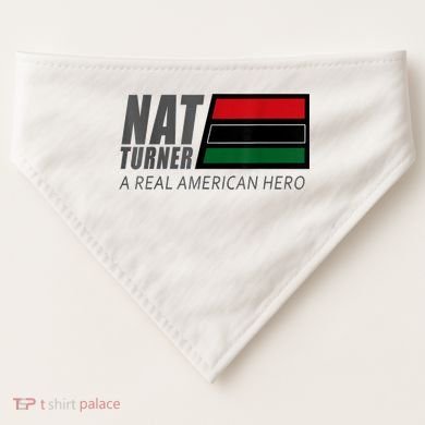 Nat Turner A Real American Hero USA-Made Doggie Bandana