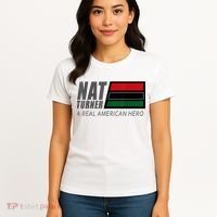 Nat Turner A Real American Hero Women's T-Shirt thumb 4