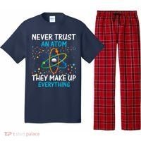 Never Trust an Atom They Make Up Everything Science Pajama Set thumb 0