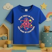 Never Trust An Atom They Make Up Everything Great Gift Toddler T-Shirt thumb 3