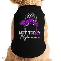 Not Today Alzheimers Alzheimers Disease Awareness Doggie Tank thumb 0