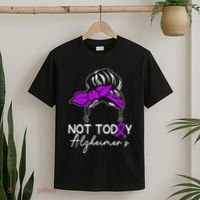 Not Today Alzheimers Alzheimers Disease Awareness T-Shirt thumb 2
