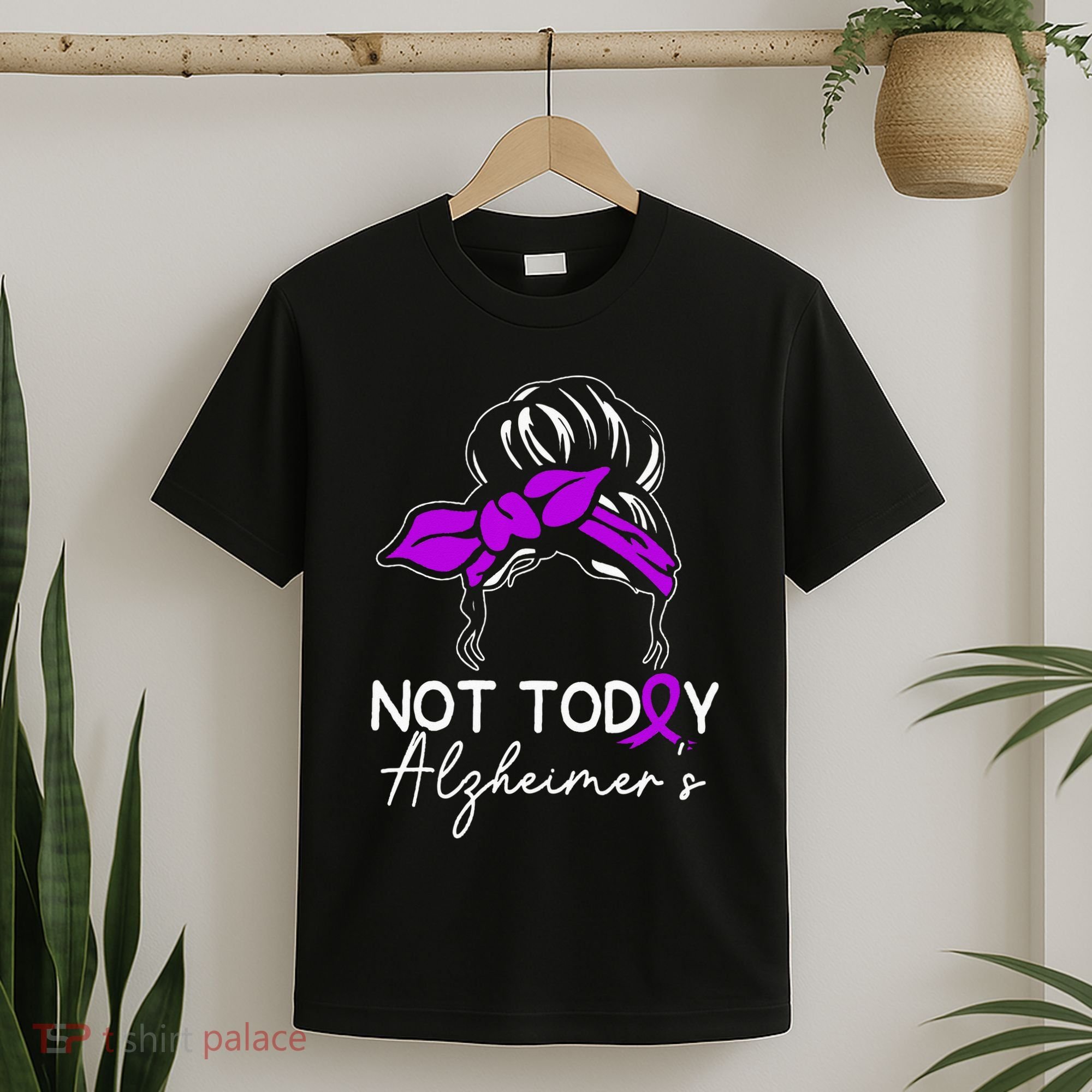Not Today Alzheimers Alzheimers Disease Awareness T-Shirt