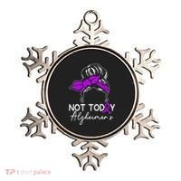 Not Today Alzheimers Alzheimers Disease Awareness Ornament thumb 0
