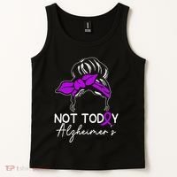 Not Today Alzheimers Alzheimers Disease Awareness Tank Top thumb 2