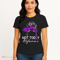 Not Today Alzheimers Alzheimers Disease Awareness Women's T-Shirt thumb 4