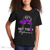 Not Today Alzheimers Alzheimers Disease Awareness Kids T-Shirt thumb 2