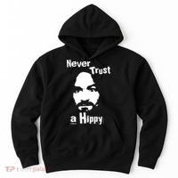 Never Trust A Hippy Hoodie thumb 0