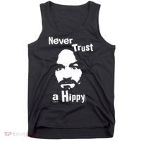 Never Trust A Hippy Tank Top thumb 0