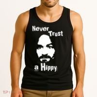 Never Trust A Hippy Tank Top thumb 3