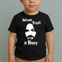 Never Trust A Hippy Toddler T-Shirt thumb 2