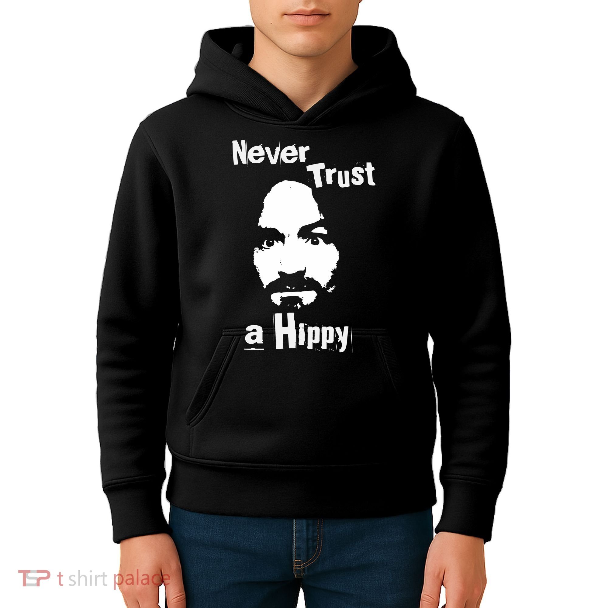 Never Trust A Hippy Kids Hoodie