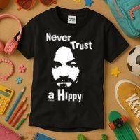 Never Trust A Hippy Kids T-Shirt thumb 3