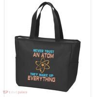 Never Trust An Atom They Make Up Everything Sci Gift Tote Bag thumb 3