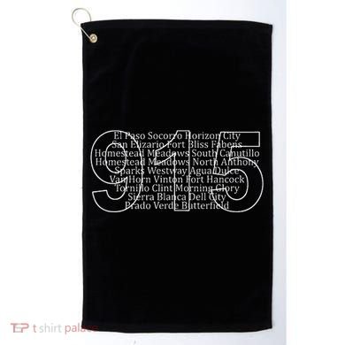 Northwest Texas Area Code 915 Golf Towel
