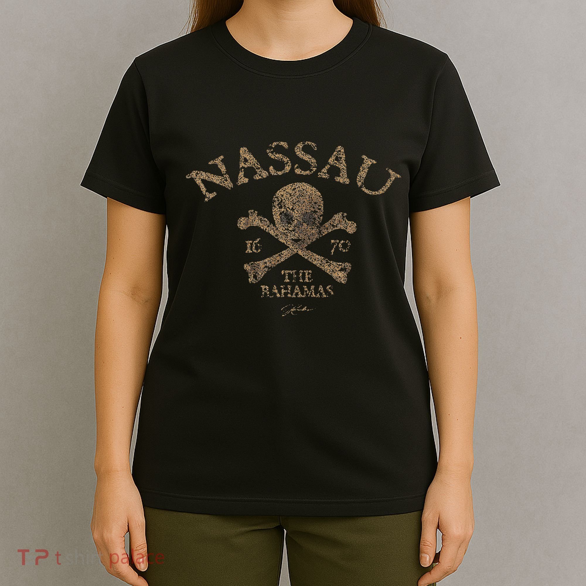 Nassau The Bahamas Pirate Skull & Crossbones T-Shirt