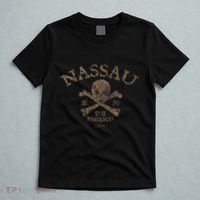 Nassau The Bahamas Pirate Skull & Crossbones T-Shirt thumb 5