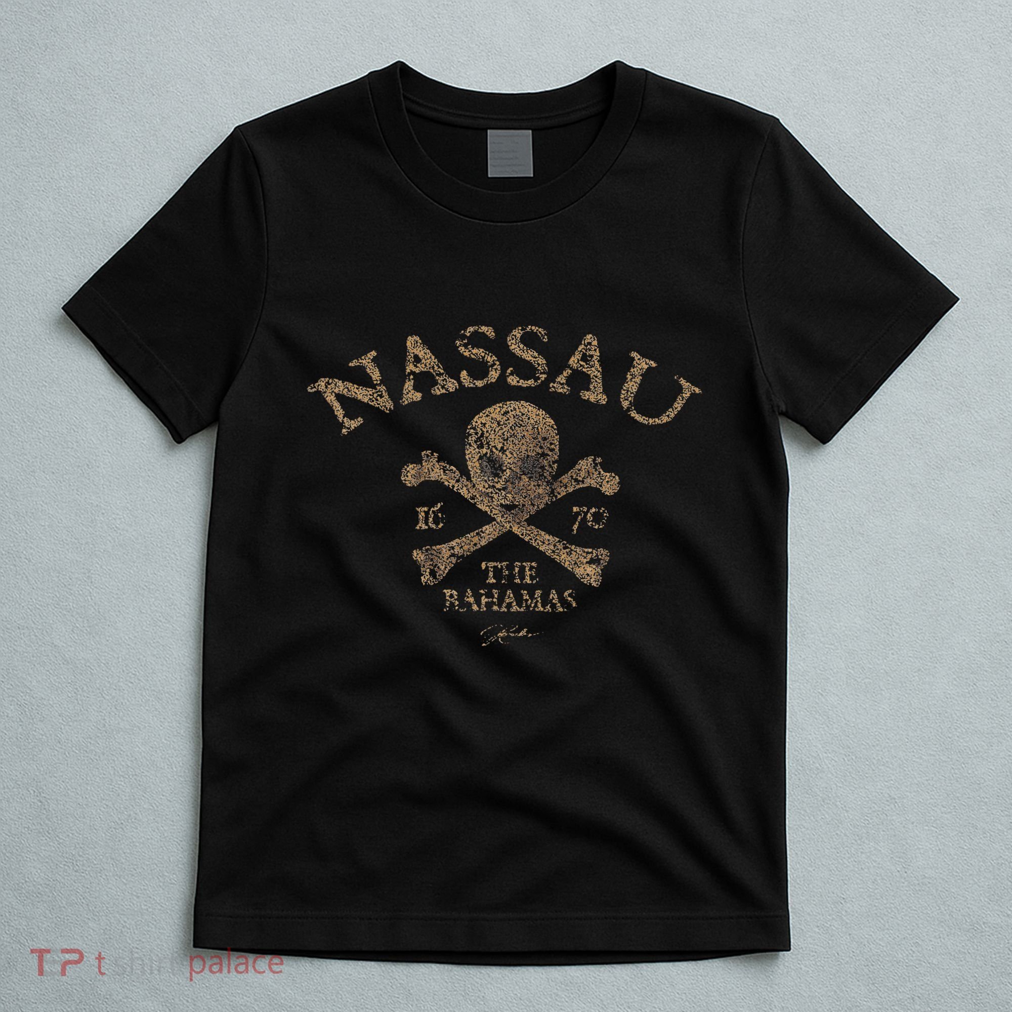 Nassau The Bahamas Pirate Skull & Crossbones T-Shirt
