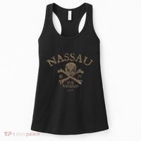 Nassau The Bahamas Pirate Skull & Crossbones Women's Tank Top thumb 0