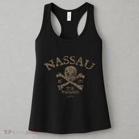Nassau The Bahamas Pirate Skull & Crossbones Women's Tank Top thumb 3