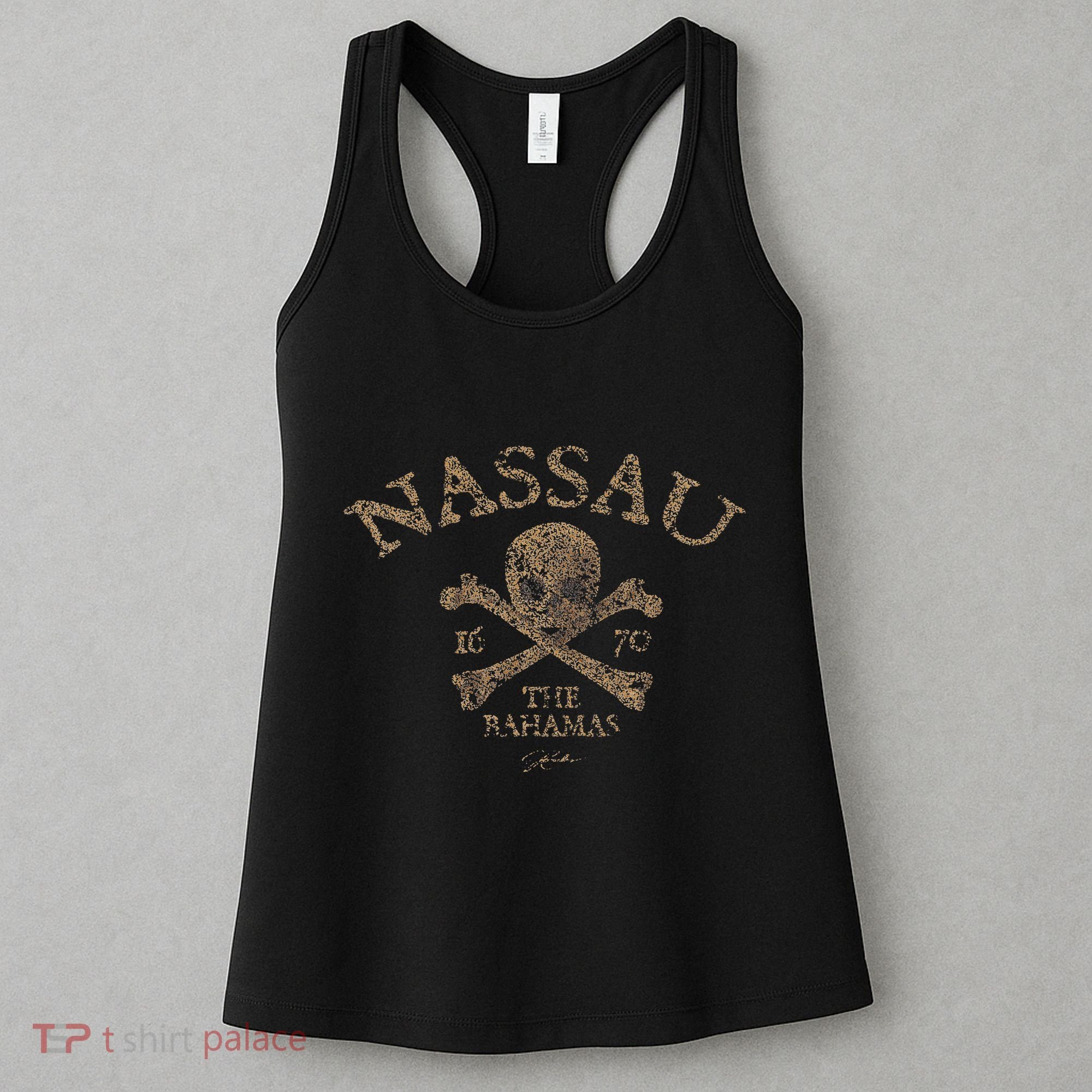 Nassau The Bahamas Pirate Skull & Crossbones Women's Tank Top