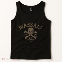 Nassau The Bahamas Pirate Skull & Crossbones Tank Top thumb 2